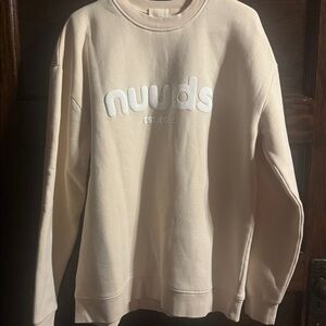 Nuuds Tan Crewneck Sweatshirt, Size M, EUC